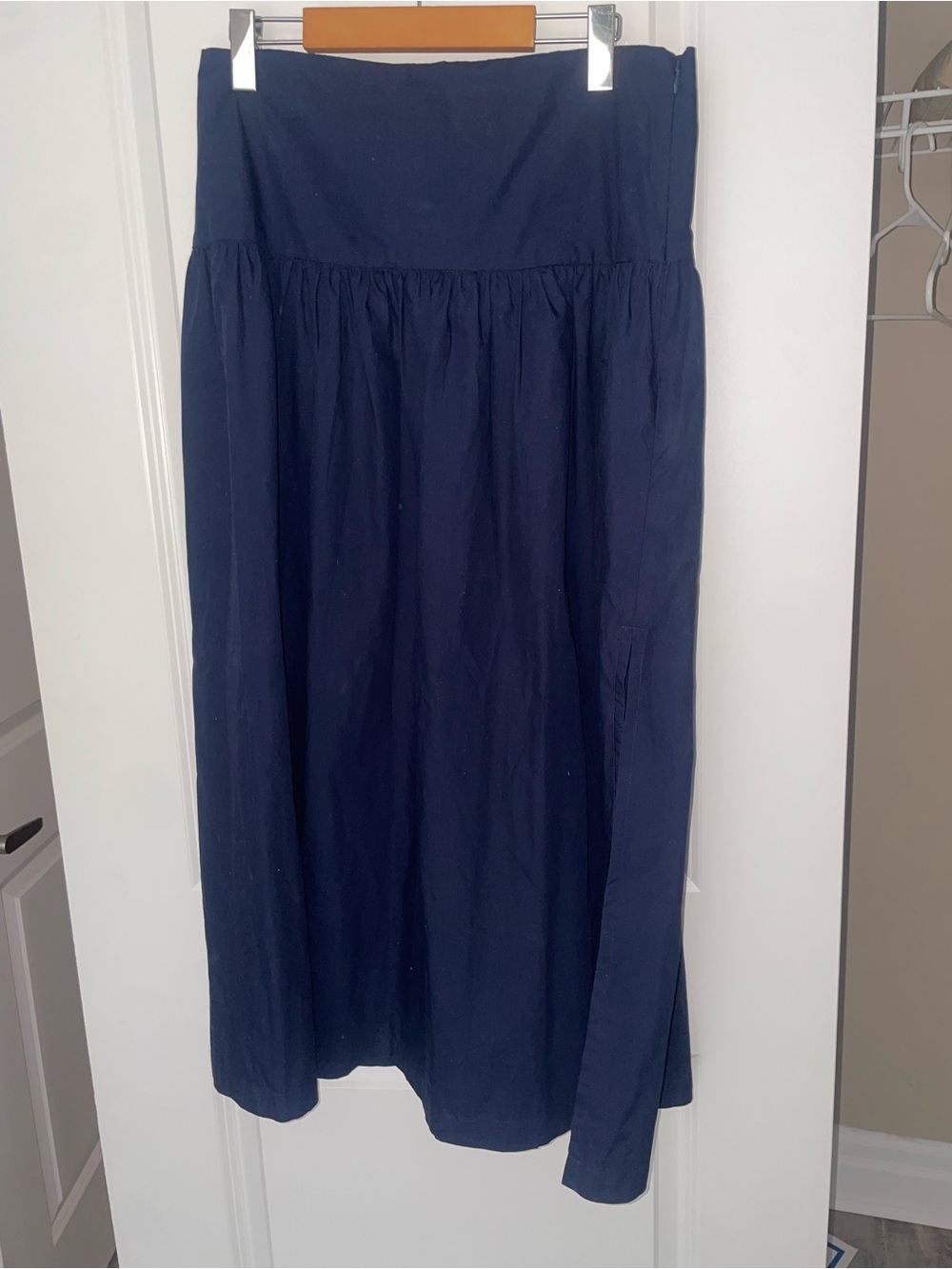 Poplin Drop Waist Maxi Skirt - Gap